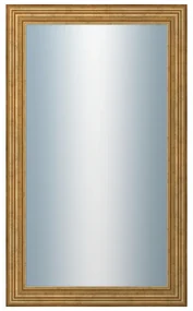 DANTIK - Zrkadlo v rámu, rozmer s rámom 60x100 cm z lišty HRAD zlatá patina (2822)