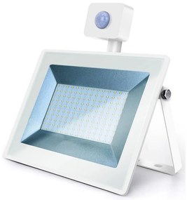 Aigostar B.V. Aigostar - LED Reflektor so senzorom LED/100W/230V 4000K IP65 biela AI0319