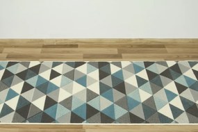 Behúň Luna 503430/95832 - modrý trohuholníky