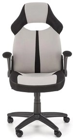 Otočné kreslo Bloom čierna/sivá