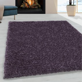 Ayyildiz koberce Kusový koberec Sydney Shaggy 3000 violett - 80x250 cm