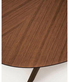 Jedálenský stôl s doskou v dekore orechového dreva 110x180 cm Naanim – Kave Home