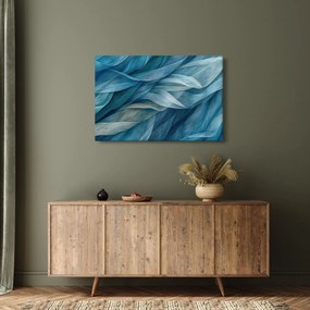 Obraz - Modrobiele vlnky (90x60 cm)