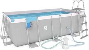 Záhradný bazén s filtráciou a rebríkom 400 x 207 x 122 cm
