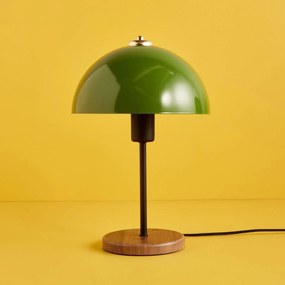 Stolní lampa Huras zelená/hnědá