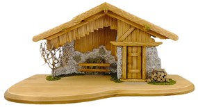 AMADEA Drevený betlehem BEZ FIGURÍK 60 cm