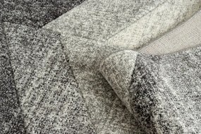 Koberec FEEL 5673/16811 HERRINGBONE čierny / sivý / krémový