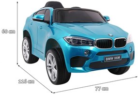Elektrické autíčko BMW X6 M lakované - modré