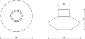 Hnedá sklenená ručne vyrobená váza (výška 28 cm) Glom – noo.ma