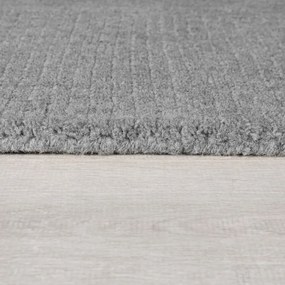 Sivobéžový ručne tkaný vlnený koberec 200x290 cm Border – Flair Rugs