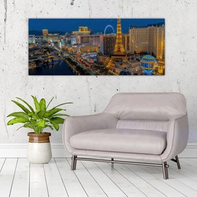 Obraz nočného Las Vegas (120x50 cm)