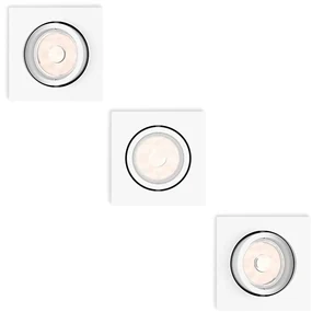 Philips 50193/31/PN - SADA 3x Podhľadové svietidlo ENNEPER 1xGU10/5,5W/230V P1927