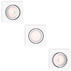 Philips 50193/31/PN - SADA 3x Podhľadové svietidlo ENNEPER 1xGU10/5,5W/230V