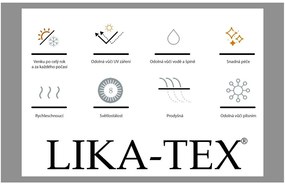 Doppler PARIS LIKA-TEX®  - luxusné polohovacie záhradné kreslo - šedé, hliník + textília LIKA-TEX