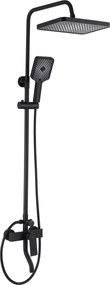 Rea Hass, sprchová zostava s vaňovou batériou, čierna matná, REA-B9968