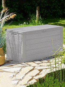 Záhradný úložný box Mosley 280 L sivý