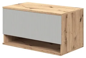 Skrinka pod umývadlo Pulcro 80 cm, krémová / dub artisan
