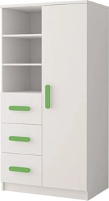 Regál SCOUT - biely (viac variant)