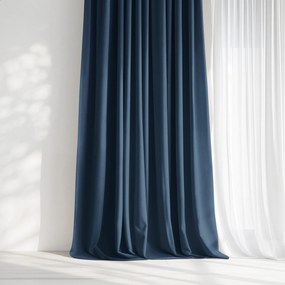 Goldea dekoračný záves marbella - námornícky modrý 280x135 cm