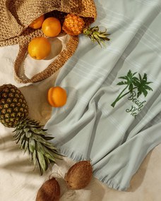 PLÁŽOVÁ OSUŠKA Z BAVLNY ELBA 90X170 CM VZOROVANÁ