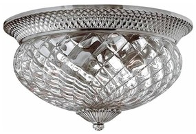 Hinkley HK-PLANT-F-L-PL - Stropné svietidlo PLANTATION 3xE27/60W/230V strieborná