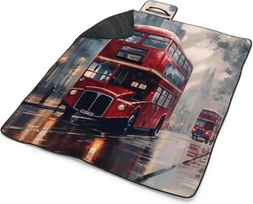 Sablio Plážová deka Londýn Double-decker 2: 200x140 cm