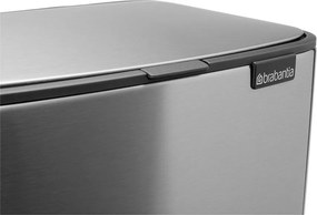 Pedálový oceľový odpadkový kôš v matne striebornej farbe 12 l Bo – Brabantia