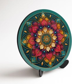 DUBLEZ | Drevený obraz mandaly - Výnimočná