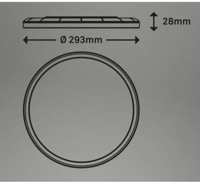 Briloner 7079-016 - LED Stmievateľné svietidlo SLIM LED/18W/230V 2700-6500K + DO