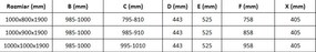 Mexen Omega-3S sprchový kút 3-stenový, posuvný 100x80 cm, transparentný, chróm + vanička Flat - 825-100-080-01-00-3s-4010
