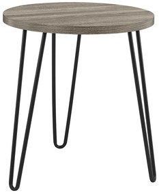 Hnedosivý odkladací stolík Støraa Owen, ø 50 cm