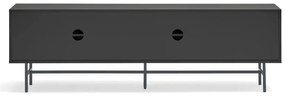 Čierno-antracitový TV stolík 180x56 cm Nube – Teulat