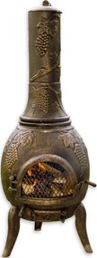 TERA Vonkajší záhradný kozub zliatina 120 cm - bronz