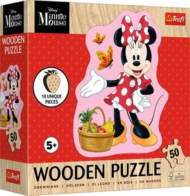 Trefl Puzzle 50 Drevené - Minnie