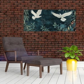 Obraz - Dve holubice (120x50 cm)
