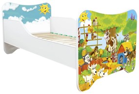 TOP BEDS Detská posteľ Happy Kitty 160x80 Farma