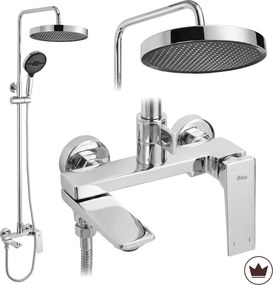 Rea Prime, sprchový set s dažďovou a ručnou sprchou, chrómová, REA-P6737