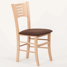 Stima Stolička VERONA s čalouněným sedákem Vyberte odtieň ->: Jelša, Vyberte látku ->: LUX Cappuccino 24