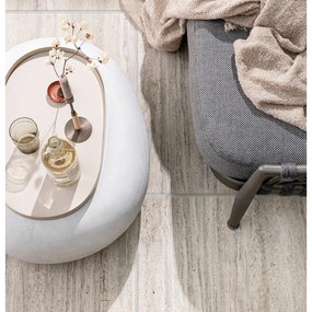 Biely konferenčný stolík 49x65 cm Pebble – vtwonen