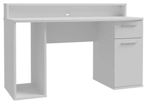 Písací stôl s podsvietením IVAR biely