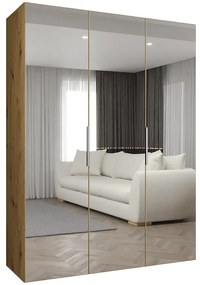 Skriňa Marbella III 150 artisan strieborný