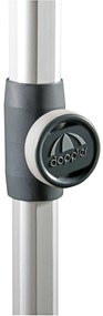 Doppler EXPERT 280 cm - slnečník s automatickým naklápaním kľukou červený (kód farby: 833), 100 % polyester