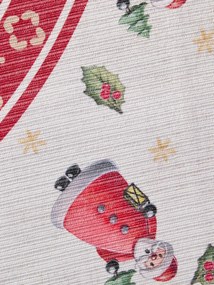 Villeroy & Boch, Kusový koberec Villeroy & Boch Toy's delight 106273 Cream, Red kruh, 160x160 (priemer) kruh, červená, obývacia izba