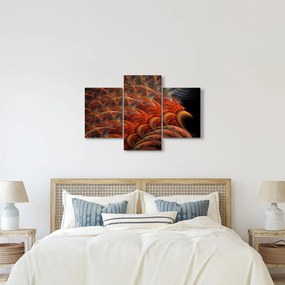 Obraz - Abstraktná imitácia peria (90x60 cm)