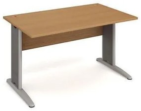 Kancelársky stôl Cross, 140 x 80 x 75,5 cm, rovné vyhotovenie, dezén buk