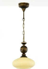 BRILAGI - Luster na reťazi MOLLERO 1xE27/15W/230V priemer 24 cm bronz/patina