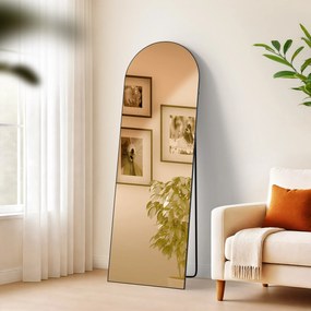 Zrkadlo Moline 150x50 cm - čierne matné