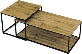 Sada 2 konferenčných stolíkov CT-X7123 OAK