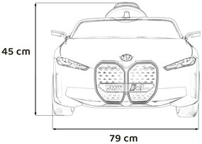 BMW i4 auto na batérie pre deti modré + diaľkové ovládanie