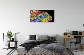 Obraz canvas Žena farebný obrázok 120x60 cm